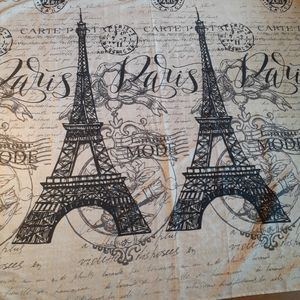 GORGEOUS NEW Compass Polyester 68"x72" LARGE PARIS Print Tapestry Or Fabric.